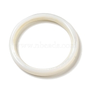 Natural White Shell Linking Ring, Ring, WhiteSmoke, 33x3.5mm, Inner Diameter: 26mm(SSHEL-M022-06C)