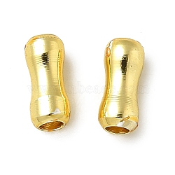 Rack Plating Brass Beads, Long-Lasting Plated, Lead Free & Cadmium Free, Bone, Golden, 6x2.5mm, Hole: 0.2mm(KK-Q019-15B-G)