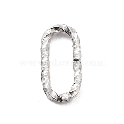 304 Stainless Steel Quick Link Connectors, Twisted Open Linking Rings, Oval, 12x6x1.4mm, Inner Diameter: 4x10mm(STAS-E210-01A-P)