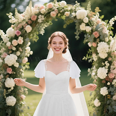 Polyester Mesh Shoulder Sleeves for Bride(AJEW-WH0596-885A)-4