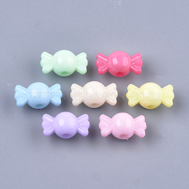 15mm Mixed Color Candy Acrylic Beads