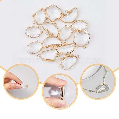 16Pcs 4 Styles Glass Connector Charms(GLAA-HY0001-10)-5