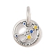 Luminous 925 Sterling Silver Rhinestone Constellation Charms(STER-H114-01AS-09)-1