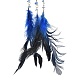 Iron Woven Web/Net with Feather Pendant Decorations(AJEW-P097-09)-3