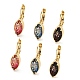 Glass Leverback Earrings(EJEW-P269-05KCG)-1