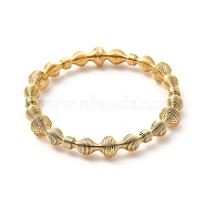 Ion Plating(IP) 304 Stainless Steel Spiral Beaded Bangle, Wire Wrapped Jewelry for Women, Golden, Inner Diameter: 2-3/8 inch(6cm)(BJEW-P283-17G)