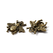 Alloy Pendants, Bee, Antique Bronze, 20.5x19.5x3mm, Hole: 2mm(FIND-WH0061-64AB)