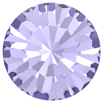 Preciosa&reg MAXIMA Crystal Round Stones, Czech Crystal, Dura Foiling, Round(431 11 615 Chaton), 20410 Tanzanite, SS45(9.85~10.2mm)