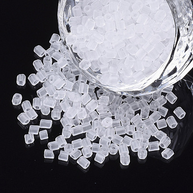3mm WhiteSmoke Hexagon(Two Cut) Glass Beads