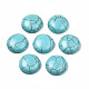 Craft Findings Dyed Synthetic Turquoise Gemstone Flat Back Dome Cabochons(TURQ-S266-18mm-01)-1