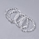 Natural Quartz Crystal Bead Stretch Bracelets(BJEW-K213-28)-1