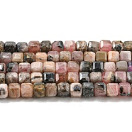 Natural Rhodonite Beads Strands, Faceted Cube, 2mm, Hole: 0.5mm, about 165pcs/strand, 14.96''(38cm)(G-Q1005-F-01)
