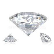 Brilliant Round Cut Moissanite Loose Stones Cabochons, Clear, 7.5mm, 1.5 Carats(RGLA-F081-01J)