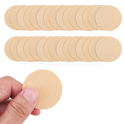 30Pcs Rubber Shoes Bottom Pad, Wear Resistant Raised Grain Repair Half Sole for Boots, Flat Round, Navajo White, 38.5x2mm(DIY-DR0001-71)