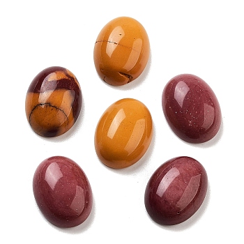 Natural Mookaite Cabochons, Oval, 16x12x5mm