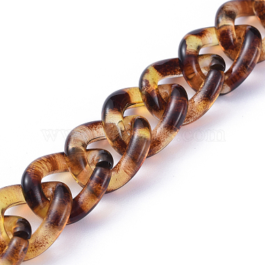 Goldenrod Acrylic Curb Chains Chain
