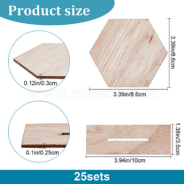 Présentoirs de numéro de mariage de table en bois personnalisés(ODIS-WH0046-01)-2