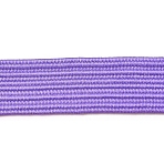Flat Elastic Cord, with Fibre Outside and Rubber Inside, Medium Purple, 10mm(EC-WH0015-87)