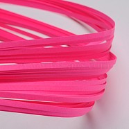 Quilling Paper Strips, Deep Pink, 390x3mm, about 120strips/bag(DIY-J001-3mm-B04)