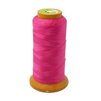 Nylon Sewing Thread, Deep Pink, 0.1mm, about 640~680m/roll