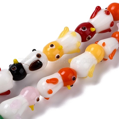 Colorful Penguin Lampwork Beads