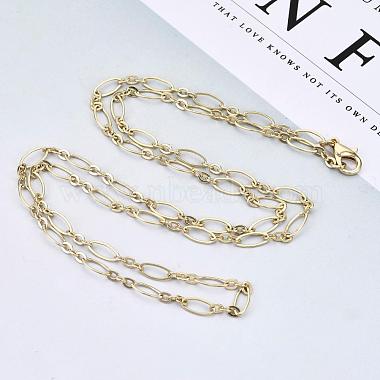 Brass Cable Chains Necklace Making(MAK-S072-16B-KC)-4