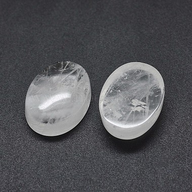 Cabochons en cristal de quartz naturel(G-O175-30A-03)-1