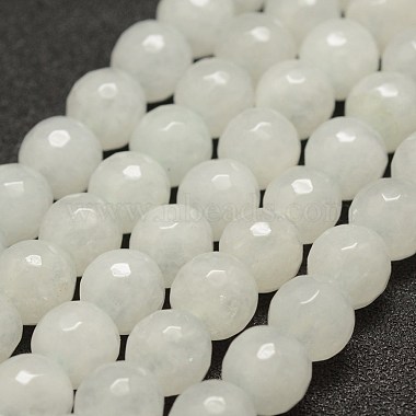 10mm White Round White Jade Beads