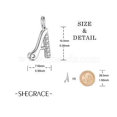 SHEGRACE 925 Sterling Silver Charms(JEA001A)-3
