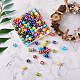 cheriswelry 120шт 8 цветные шарики из непрозрачной смолы(RESI-CW0001-06A)-5