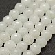 Faceted Natural White Jade Beads Strands(G-F448-10mm)-1