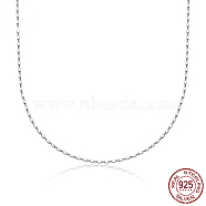925 Sterling Silver Chain Necklace, Silver, 15.75 inch(40cm)(HY1372-1)