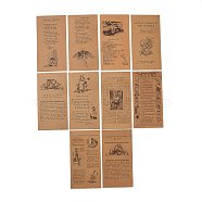 Scrapbook Kraft Paper Pad, for DIY Album Scrapbook, Greeting Card, Background Paper, Diary Decorative, Fairy Tale, 16x8.4cm, 60pcs/bag(X-DIY-H129-B07)