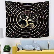 Polyester Wall Hanging Tapestry, for Bedroom Living Room Decoration, Square, Tree of Life, 1500x1500mm(PW23102007486)