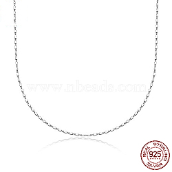 925 Sterling Silver Chain Necklace, Silver, 15.75 inch(40cm)(HY1372-1)