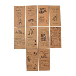 Scrapbook Kraft Paper Pad, for DIY Album Scrapbook, Greeting Card, Background Paper, Diary Decorative, Fairy Tale, 16x8.4cm, 60pcs/bag(X-DIY-H129-B07)