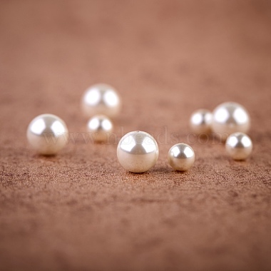 100Pcs 2 Style Glass Pearl Beads(HY-SZ0001-01)-3