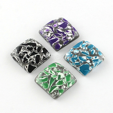 20mm Mixed Color Square Resin Cabochons