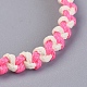 Waxed Polyester Cord Braided Bead Bracelets(BJEW-JB04341)-2