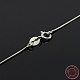 Trendy Unisex Rhodium Plated 925 Sterling Silver Snake Chain Necklaces(STER-M034-B-08)-1