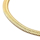Ion Plating(IP) 304 Stainless Steel Herringbone Chain Bracelet for Men Women(BJEW-E058-01B-G)-2