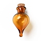 Teardrop Glass Cork Bottles Ornament(AJEW-A039-01C)-1