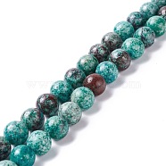 Natural Chrysocolla Beads Strands, Round, 10mm, Hole: 1.2mm, about 40pcs/strand, 15.94~16.34 inch(40.5~41.5cm)(G-I318-09D)