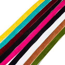 Velvet Ribbon, Single Side, for Gift Packing, Party Decoration, Mixed Color, 1 inch(25mm), about 1.09 Yards(1m)/pc(SRIB-XCP0001-12)