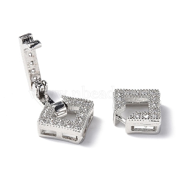 Rack Plating Brass Micro Pave Clear Cubic Zirconia Fold Over Clasps(KK-G448-01P)-4