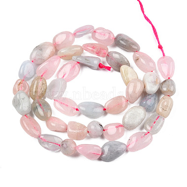 Chapelets de perles en morganite naturelle(G-R445-8x10-28)-2