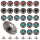 AHADERMAKER 24Sets 4 Colors Alloy Buttons(FIND-GA0002-14)-1