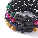 Cross Beads Stretch Bracelets Set for Women(BJEW-JB07150)-5
