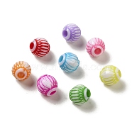 Opaque Acrylic Beads, Craft Style, Lantern, Mixed Color, 10x10mm, Hole: 3mm, 1041pcs/500g(OACR-E039-30)