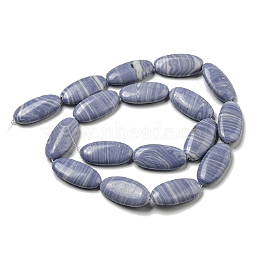 brins de perles d'agate en dentelle bleue synthétique(G-B071-H02-01)-2